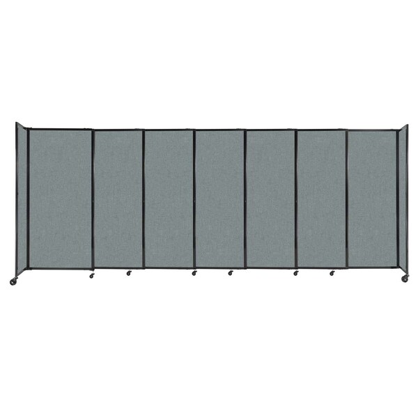 StraightWall Sliding Portable Partition 15'6" x 6' Sea Green Fabric